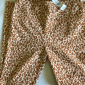 Brand new Lou & Grey leggings. Super-cute animal print - rust, cream & mauve.